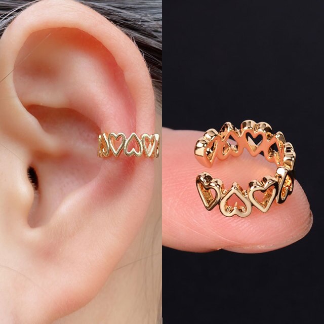 Cartilage Conch Fake Piercing Jewelry Adjustable Wrap Ear Cuff No Piercing