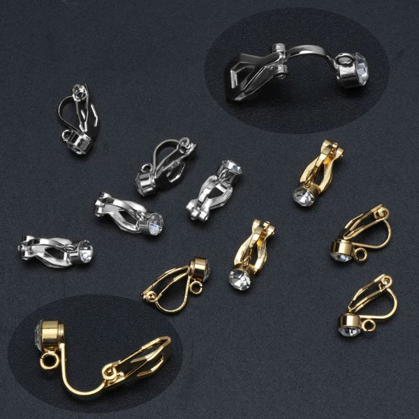 10Pcs Clip-on Earring Converter