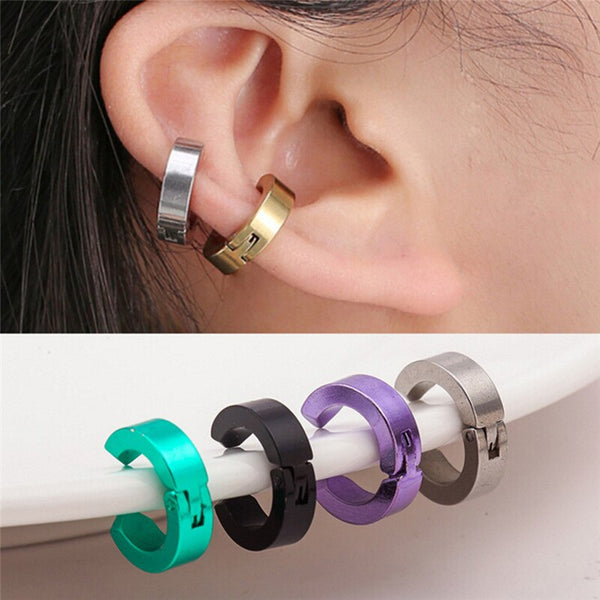 1PC Men Women Clip-on Fake Earrings No Pierced