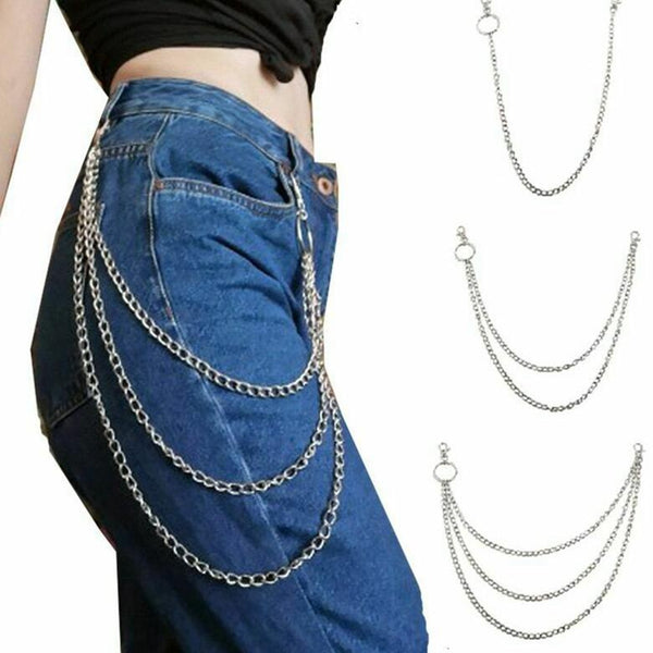 Hipster Punk Rock Metal Pants Waist Chain Key Chain