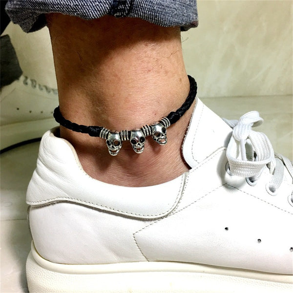 Skull Anklet Men Fashion Jewelry