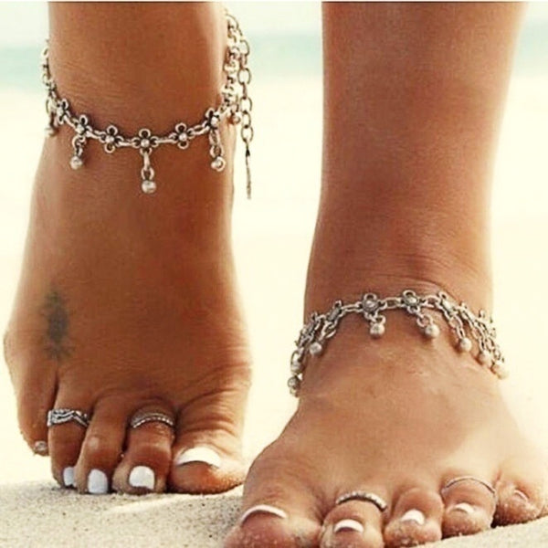 Hollow Carved Vintage Anklet Women