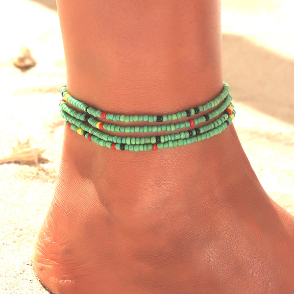 Bohemia Beads Ankle Bracelet  Handmade Beach Anklets For Women