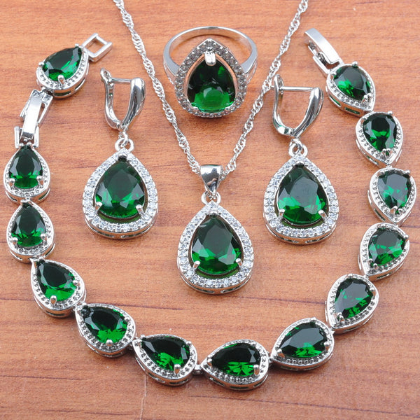 Water Drop Crystal Custom Jewelry Sets