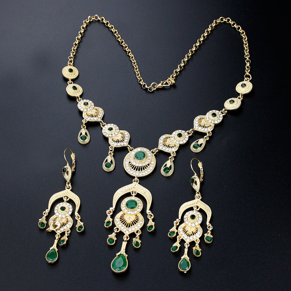 Morocco Gold Color African Women  BrideWedding Jewelry Sets