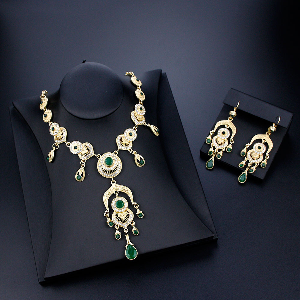 Morocco Gold Color African Women  BrideWedding Jewelry Sets