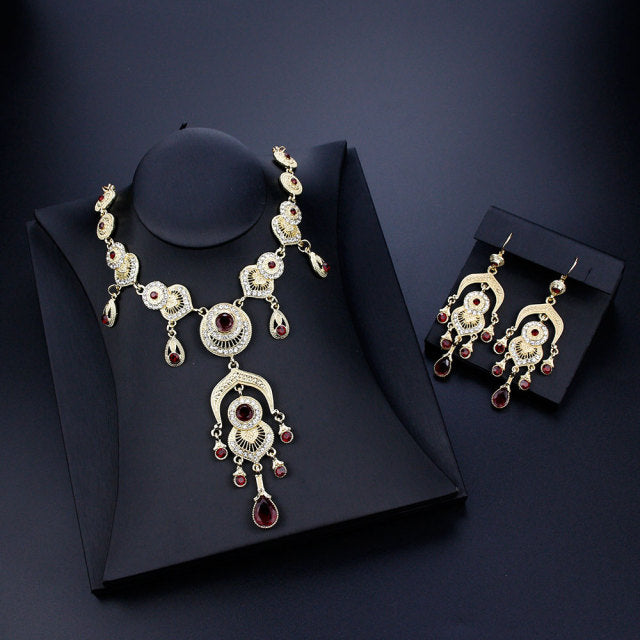 Morocco Gold Color African Women  BrideWedding Jewelry Sets