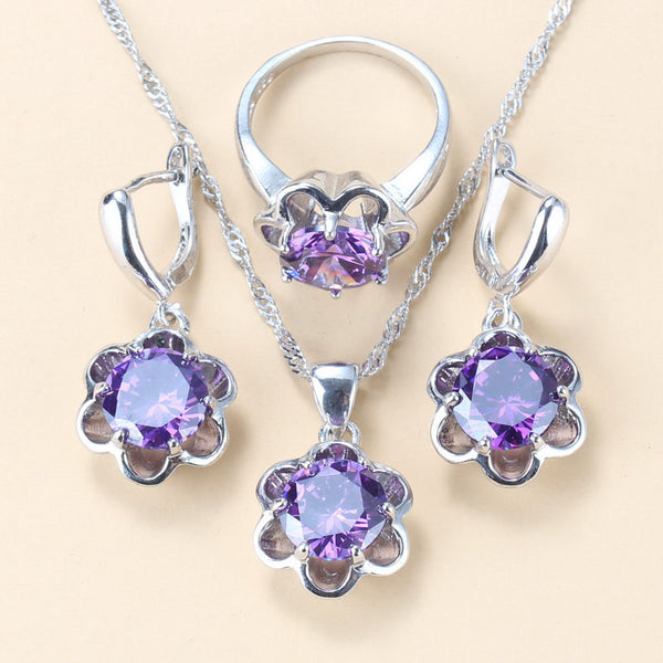 Women Costume Romantic Wedding Jewelry Sets