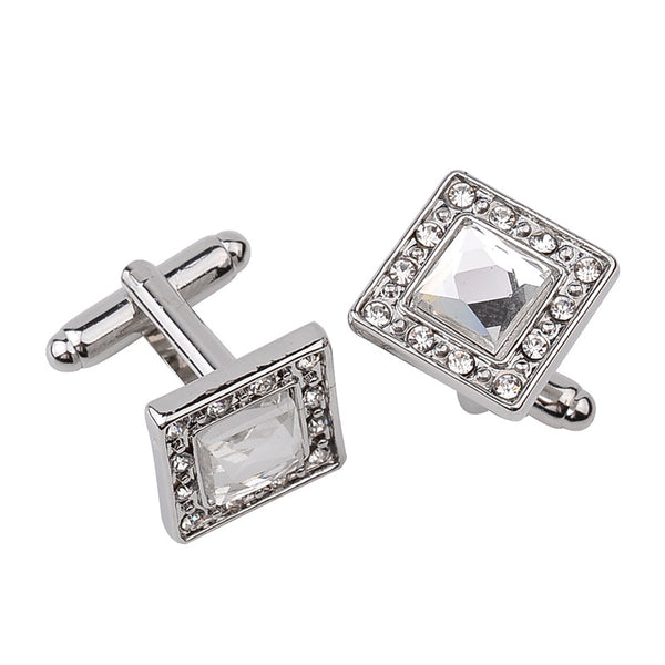 Fashion with Rhinestone shirt Cufflinks