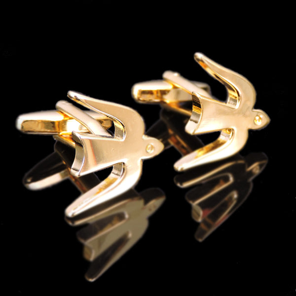 Men Cufflinks Golden Anchor Knot Music Crown Wings French Shirt Cuff