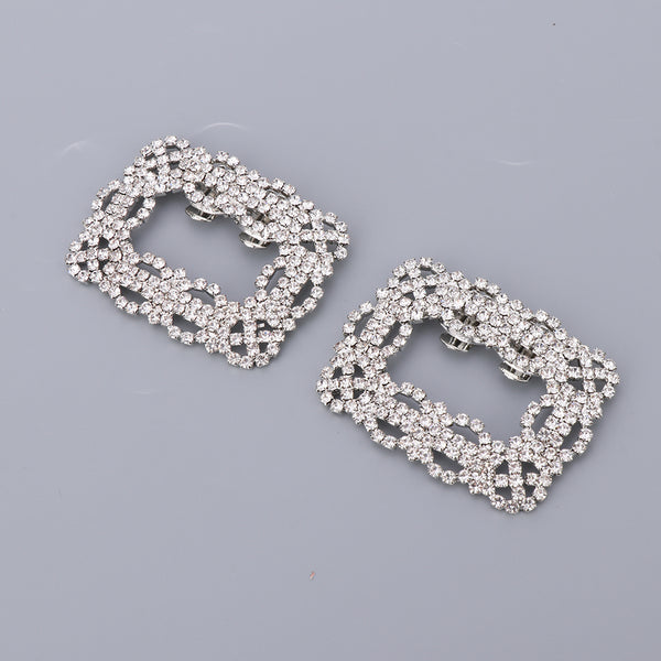 2x Rhinestone Shoe Clips  DIY Bridal Shoe Patch