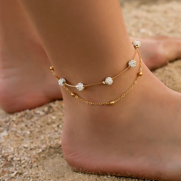 Bohemia 2pcs/set Anklets for Women