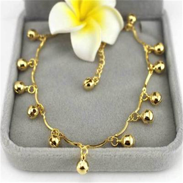 Bohemian Gold Bell Anklets for Women Charm Leg Bracelet