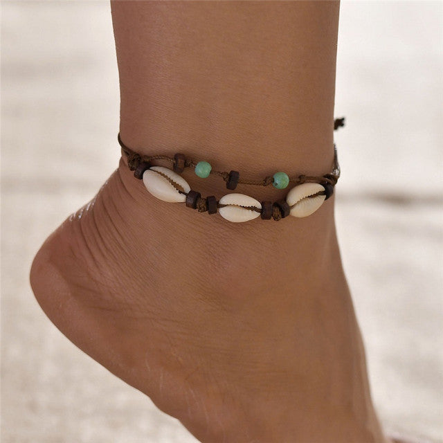 Bohemia Natural Shell Anklets for Women