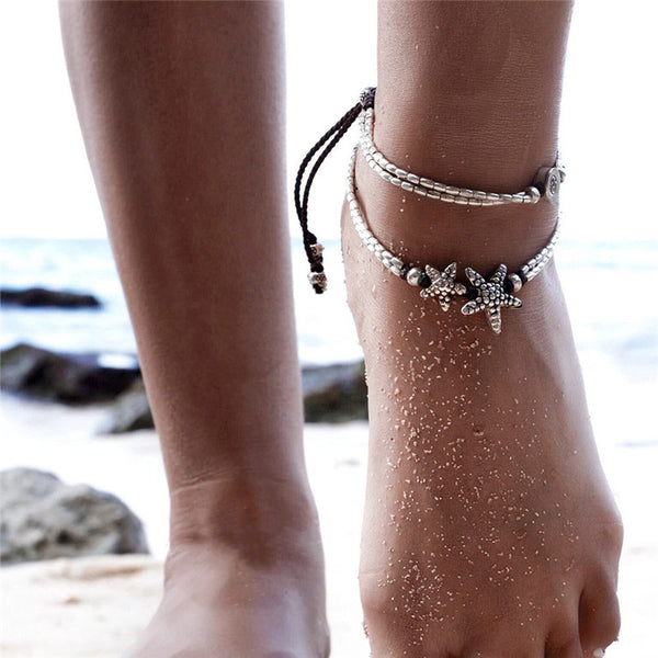 Vintage Bracelet Foot Jewelry Retro OM Anklet for Women