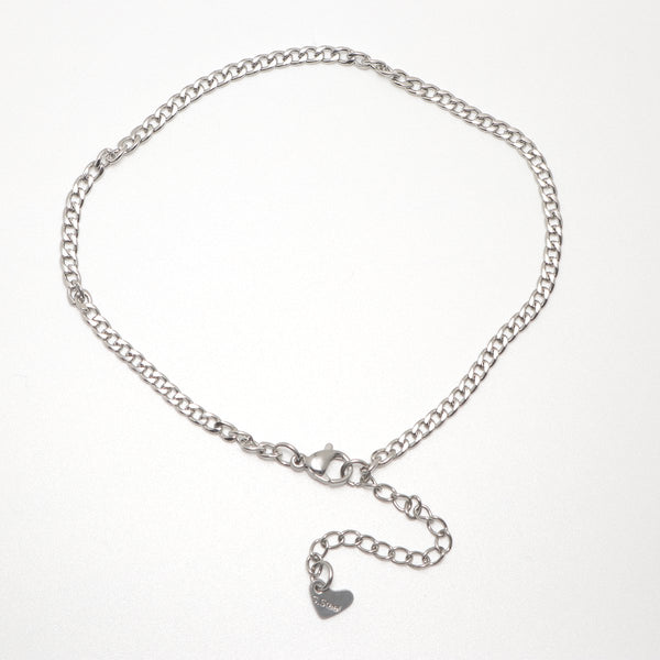 304 Stainless Steel Anklet For Women Silver Color Oval Beach Foot Leg Chain Ankle