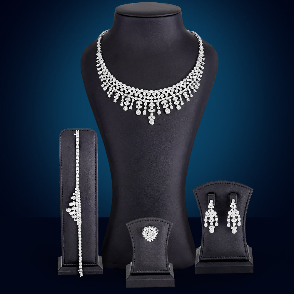BIG Fashion 4PCS Luxury Tassel African Jewelry Set For Women