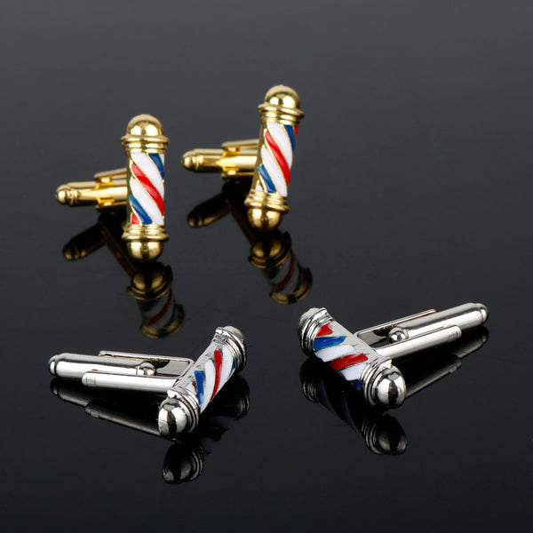 3D Barber Pole Cufflinks