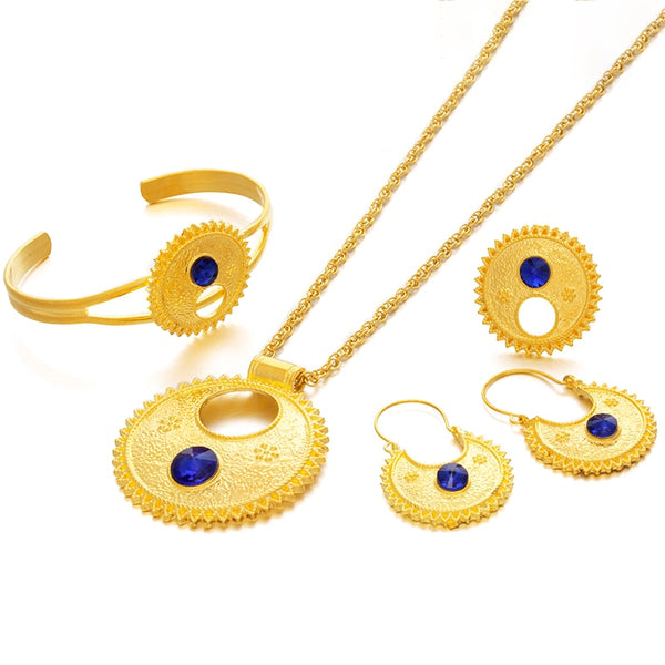 Necklace Bangle Earrings  Ring Jewelry sets