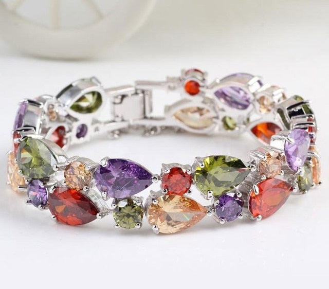 Mona Lisa Multicolor Cubic Zircon Bracelets