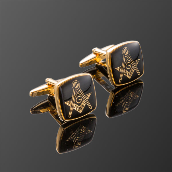 Fashion men cuff links freemasonry cufflinks