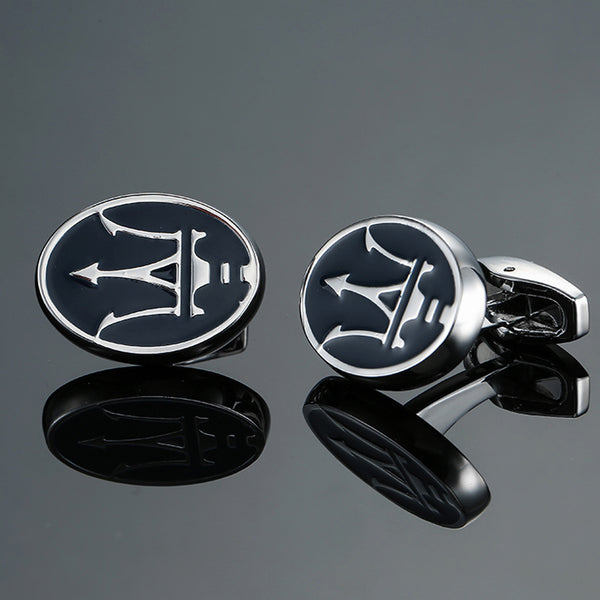 luxury car Maserati logo Cufflinks