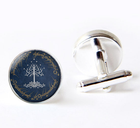 New Hot White Tree Gondor Cuff Links