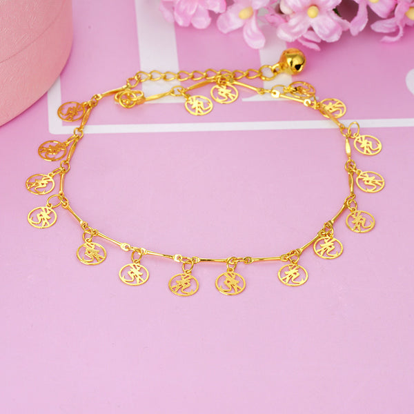 Never Fade 24K Gold Sequins Anklet Set