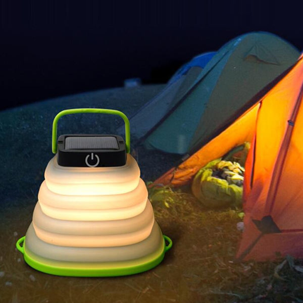 Solar-Powered Collapsible Travel Light