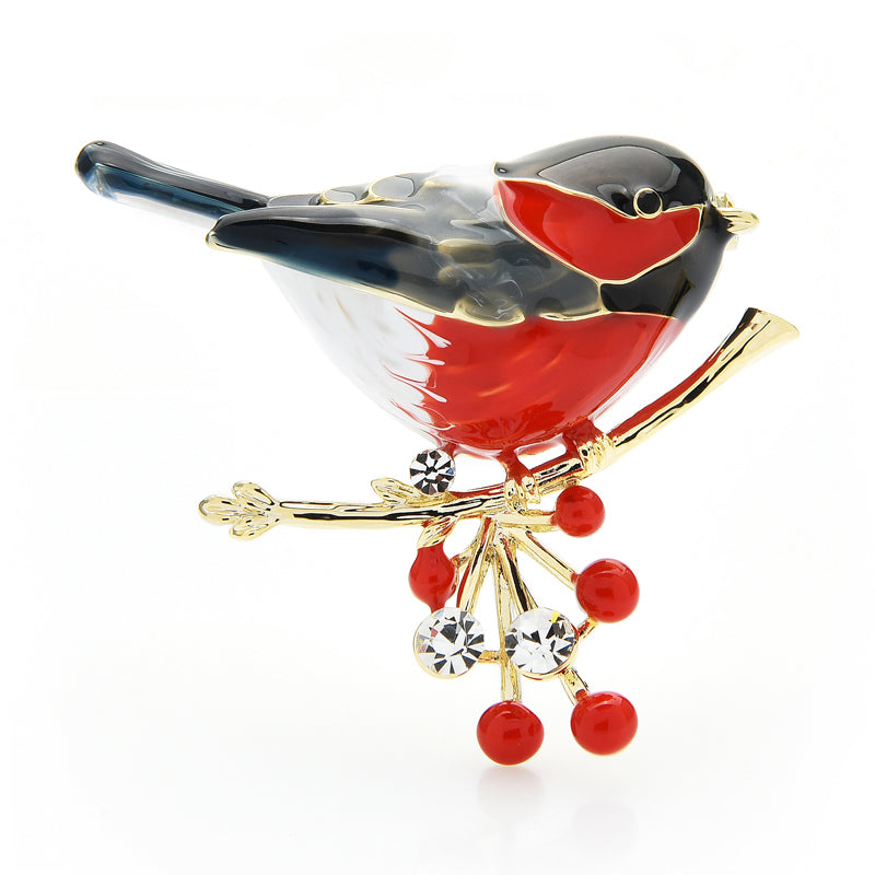 Multicolor Bird Brooch Pins Quality Enamel Ainmal Brooches